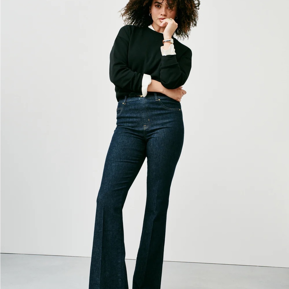 SPANX Dark Blue Flare Women's Jeans